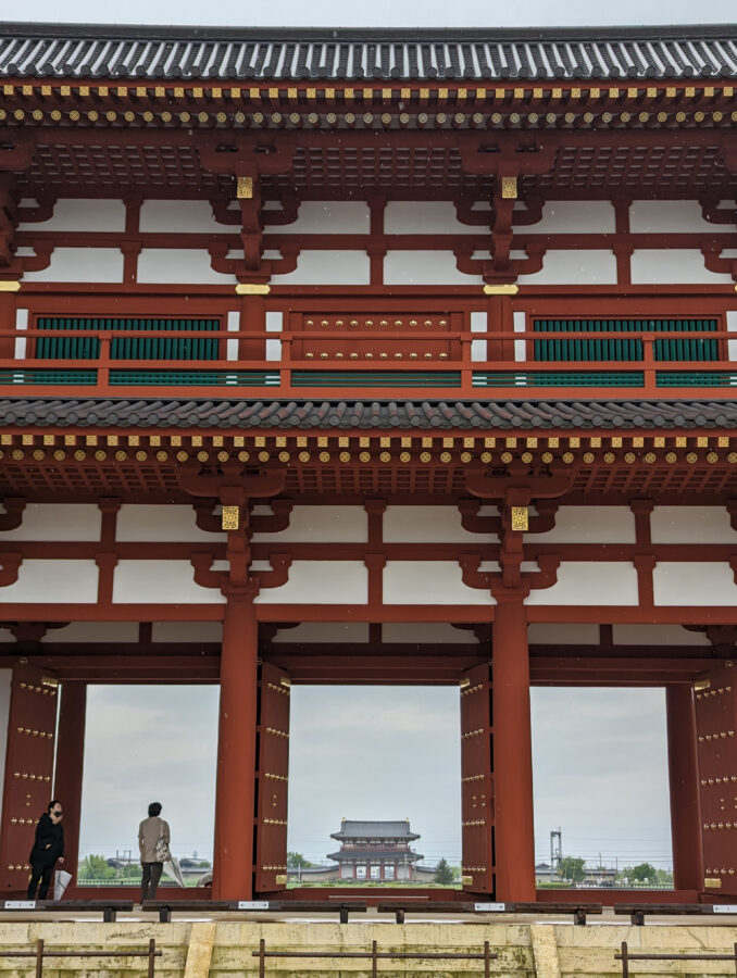 Erste japanische Hauptstadt, die Kaiserstadt Nara - Kaiserpalast in Nara